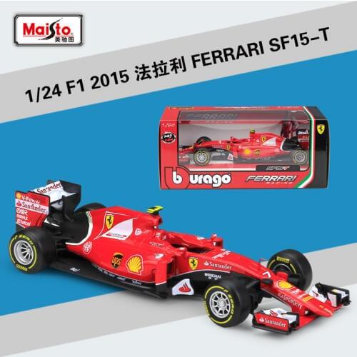Bburago 1:24 F1 2015 Ferrari SF15-T Formula One Racing Alloy Simulation Car Model Collect gifts toy