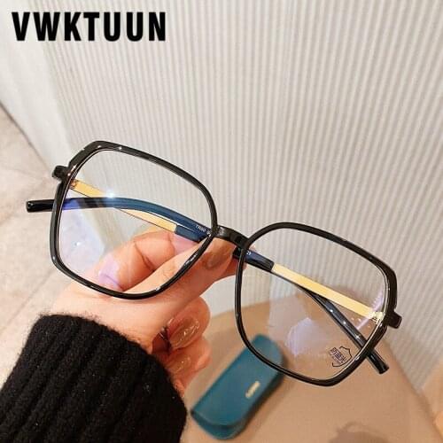 VWKTUUN Anti Blue Light Glasses Oversized Rainbow color Matched Glasses Frames Women Men Optical TR90 Frame Prescription Glasses