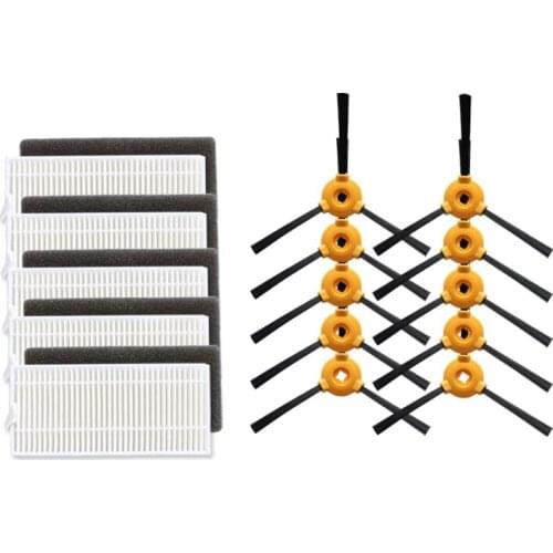 Robot Vacuum Cleaner Side Brush HEPA Filter for Conga 1190 Robotic Vacuum Cleaner Parts Accessories Replacement