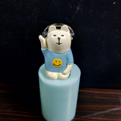 DW0170 PRZY Silicone Mold Silicone Fondant Mould Dog listening to music with headphones ornaments resin clay mold embed Molds