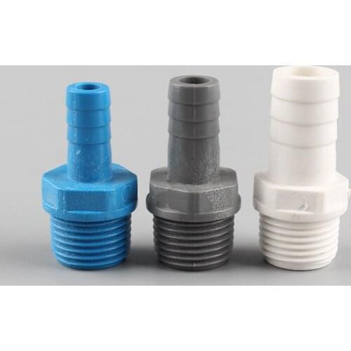 5pcs 1/2'' to 8/10/12/16mm Male Thread Garden Hose Connector PVC Pipe Garden Water Connectors For Garden Irrigation Garden Tools