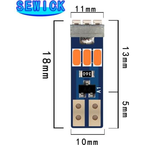 100PCS T5 Led W3W 3014-9smd Meter Bulb Instrument Dash Lights Auto Interior Neo Wedge Dashboard Dash Side Lamp Signal Bulbs 12V