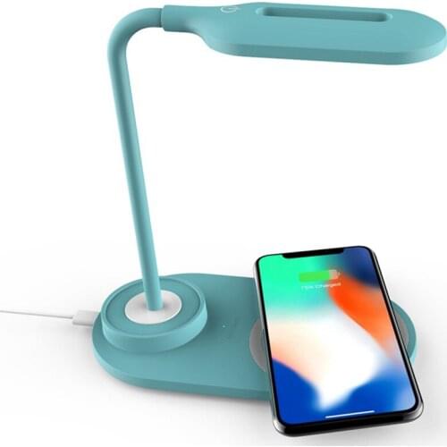 LED Desk Lamp Foldable Dimmable Touch Table Lamp Wireless Charger Powered Table Light Night Light Touch Dimming