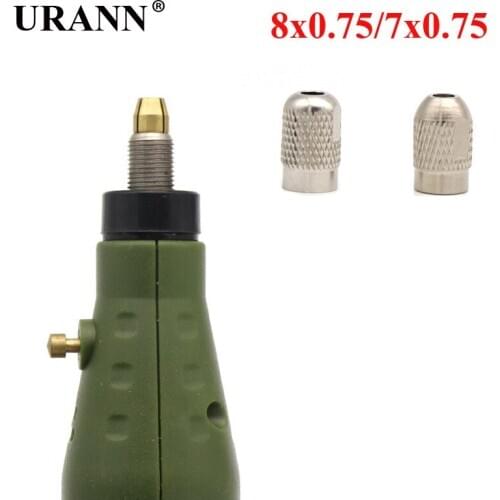 URANN 1pcs M7x0.75 M8x0.75 Screw Nut Replacement for Dremel Rotary Tool Mill Shaft Screw Nut Cap Electric Mill Flexible Shaft