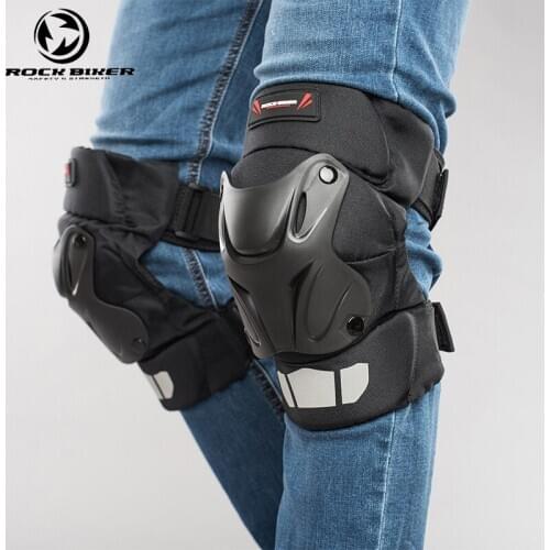 Rock Biker Motorcycle Knee Guards Motocross Racing Protective Gears Motor Protector Short Motorbike Knee Pads Cycling Equipment