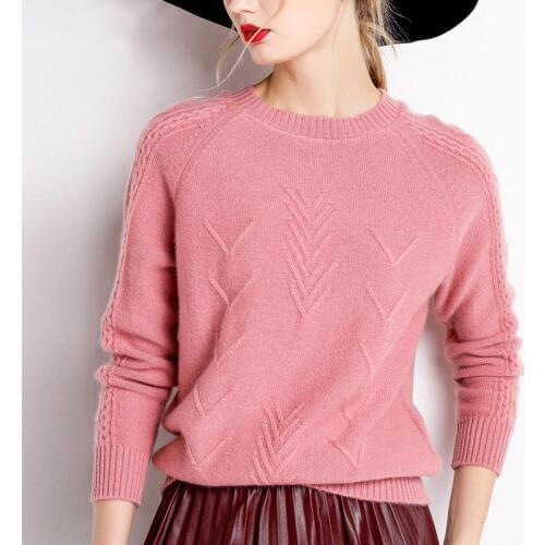 Women Pullovers Fashion Knitted Sweater Tops 2019 Autumn Winter Casual O-Neck Long Sleeve Solid Basic Sweater Soft Jumpers Femme