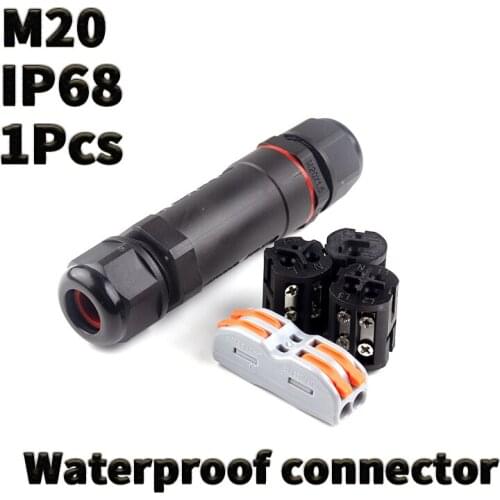 1PCS M20 2Pin 3Pin 4Pin 5Pin Waterproof connector wire connector LED connector IP68 diy electronic Outdoor lighting connector