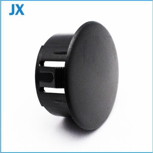 30mm Snap In Type Arcade Push Button hole plug button cover black color 10pcs free shipping