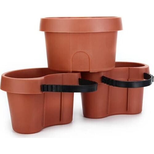 3 Pc/Lot Unique Gutter Downspout Garden Flower Pot Drain Pipe Flower Pots Tubs Drain Pipe Garden Planters