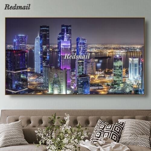 5D Diy Diamond Painting United States city night Full Drill mosaic Diamant Embroidery large landscape puzzle Home Decor YY2365