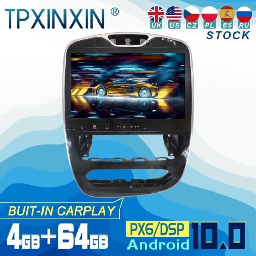 For Renault Clio 2017-2018 Android 10 Carplay Radio Player Car GPS Navigation Head Unit Car Stereo WIFI DSP BT