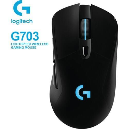 Logitech G703 LIGHTSPEED WIRELESS GAMING MOUSE with LIGHTSYNC RGB 12000DPI for PUBA Game Mouse Support Windows Chrome OS Mac OS