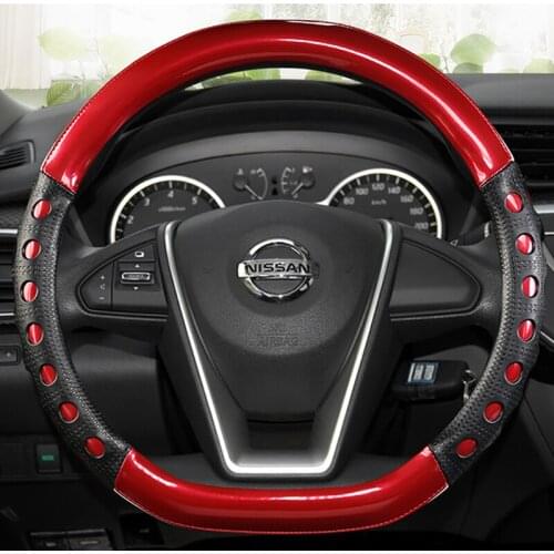 Car Steering Wheel Cover D Shape For VW GOLF 7 2015 POLO JATTA Passat Tiguan For Nissan Qashqai J11 X-trail T32 2015- 2017 2018