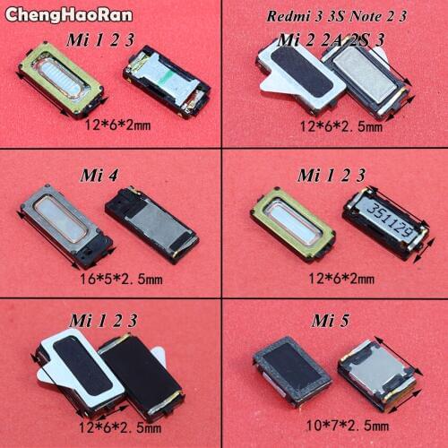 ChengHaoRan 2PCS Earpiece Ear speaker For Xiaomi Mi 1 2 3 4 5 Mi1 Mi2 Mi3 Mi4 Mi5 For Redmi 3 3s Redmi Note 2 /Redmi Note 3