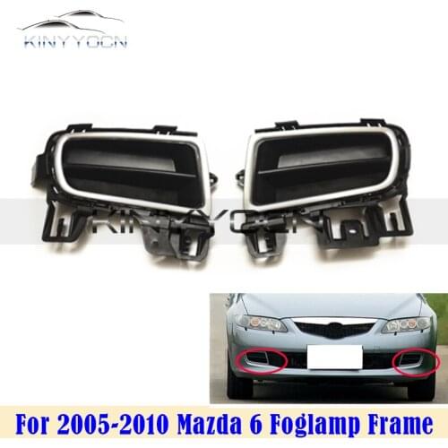 For Mazda 6 Mazda6 Front Bumper Fog Light Cover FogLight Fog lamp FogLamp Frame Lid