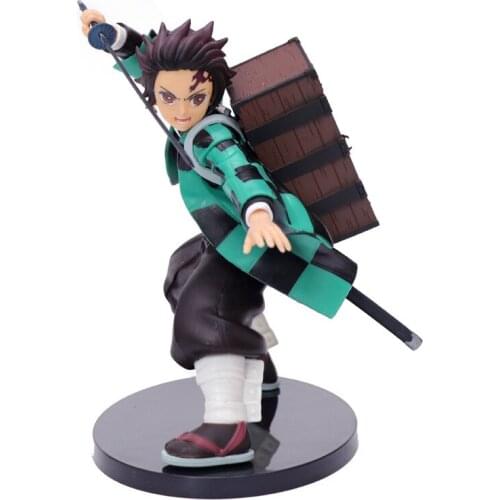 Anime Demon Slayer Kimetsu No Yaiba Kamado Tanjirou PVC Action Figure Collection Model Toys Doll gifts
