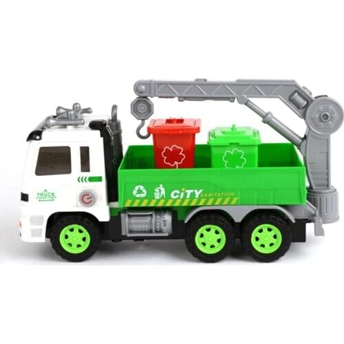 Simulation Sanitation Car Inertia Fire Truck Excavator Vehicle Children Kids Toy Puzzle Baby Early Educational Toy