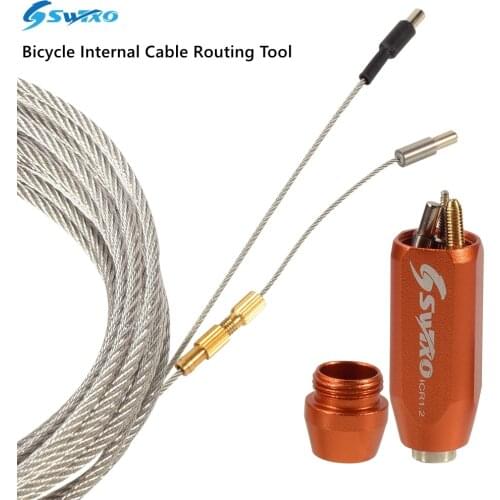 SWTXO Bicycle Internal Cable Routing Tool Professional Bicycle Frame Shift Hydraulic Hose Wire Shifter Inner Cable Bike Tools