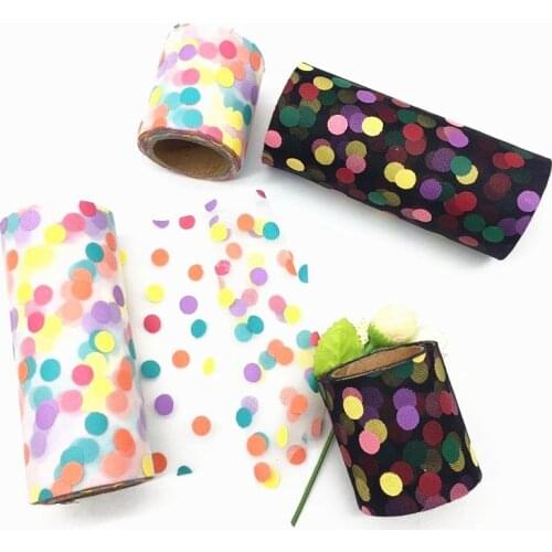10yards 6CM/10CM Colors Dot Ribbons for Crafts Decorative Ribbons Organza Ribbon Sewing Ribbon DIY Designer Ribbon Bow