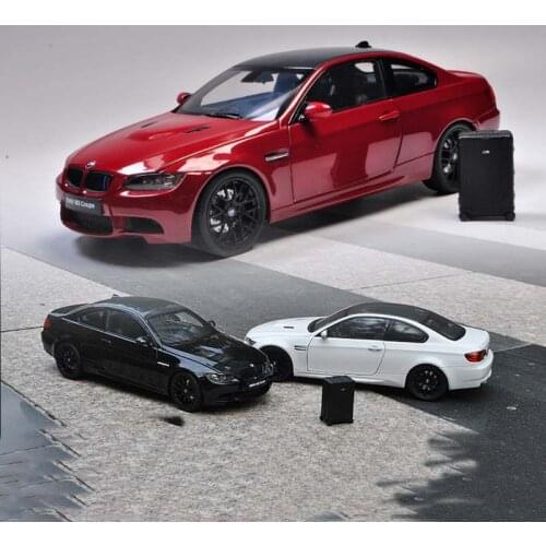 Kyosho 1:18 For BMW M3 E92 Coupe Diecast Model Car Toys Boys Girls Gifts Black/White Metal,Plastic,Rubber