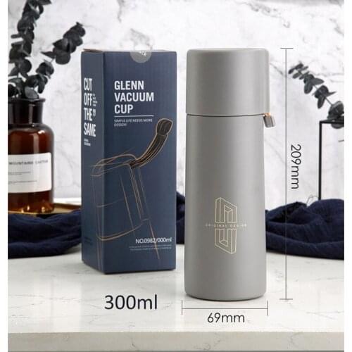Portable Thermos Cup Coffee Mug 304 Stainless Steel Insulated Tumbler 300ML Thermal Bottle Thermoses Vacuum Flasks Water Bottles