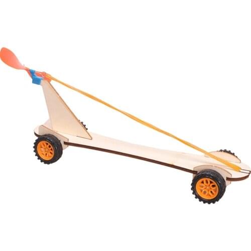 Rubber band power car creative fight insert small toys childrens handmade puzzle small production