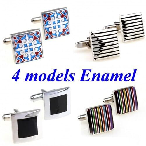 Fashion Classic Epoxy Cufflink Cuff Link 1 Pair Free Shipping Big Promotion