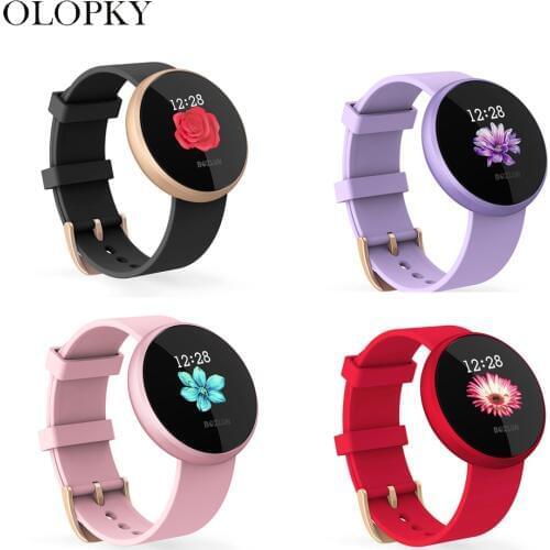 Women Fashion Smart Watch Bluetooth Band Heart Rate Fitness Monitoring IP67 Waterproof Health Smart Band For Samsung IPhone