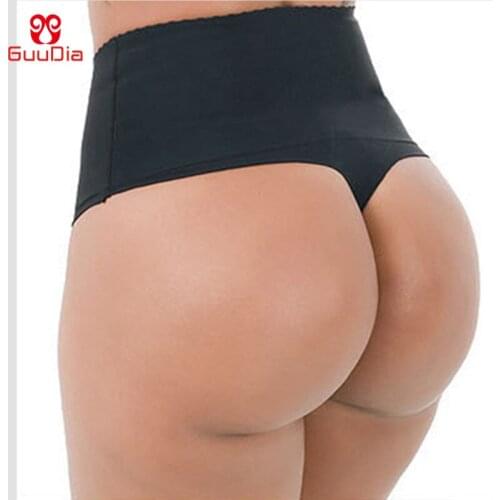 GUUDIA Women Butt Lifter Shapewear Soft Hi-Waist Tummy Slimmer Thong Panty Seamless Body Shaper Shorts Slimming Body Shaper