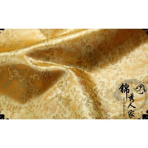 016 DIY Garment Sewing Supplies & Fabrics Brocade and Satin Fabric Dragon Series ofTang Qipao Silk and Satin Fabrics