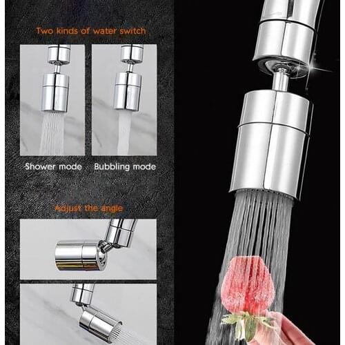 360° Rotating Faucet Circuit Breaker Water-saving Filter Stainless Steel Kitchen Out Spout Sink Tap Home Accessories