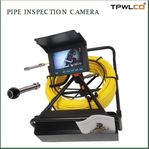 4.3inch 17mm Lens TFT Monitor Portable Drain Pipe Inspection Camera for sewer and industrial Pipeline 10/20/30/40/50m Cable