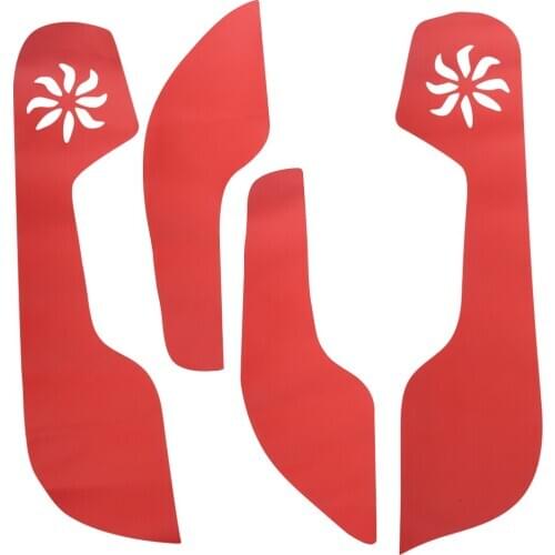 Car Styling Red Door Anti Kick Pad Cover Trim Film Sticker PU Leather fit for Honda Civic 10th 2016-2018 2019 2020