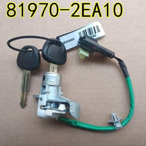 For hyundai tucson 04-09 JM lock assy front door Left front door lock cylinder, key, 819702EA10 81970 2EA10