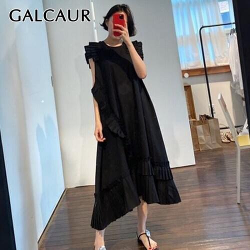 Летние платья без рукавов GALCAUR China At AliExpress