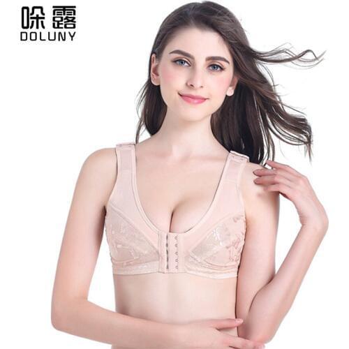 Breast Forms Mastectomy Bra 90C Front Closure Designed With Pockets For Breast Implants Silicone Breast Prosthesis Boobs D30