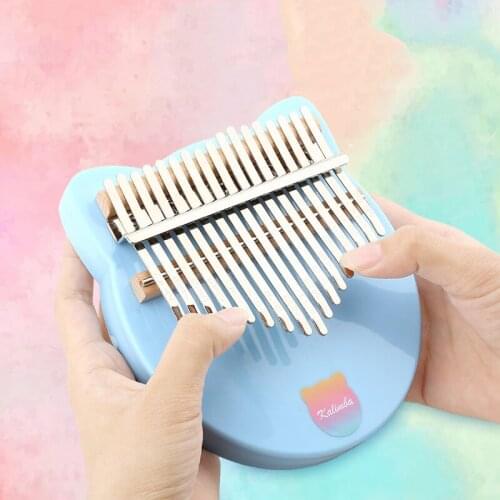 17 Keys Kalimba Thumb Piano Calimba 17-Key Kalimba Beginner Five-finger Musical Instrument With Tuning Hammer for Kids Gift