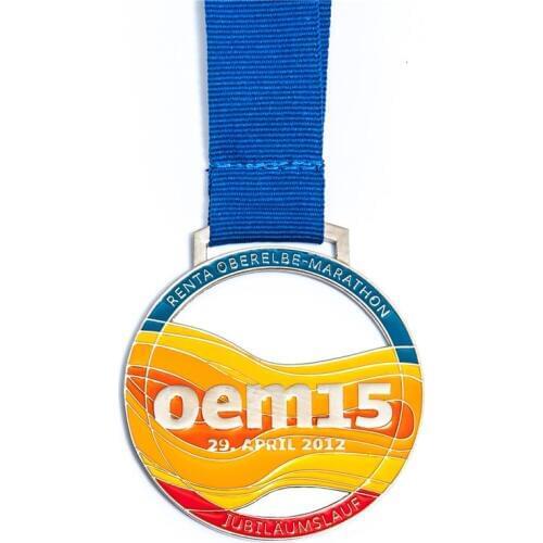 Creative Sports Medal factory price Zinc alloy race running metal medal custom low price Square Medal of Honor