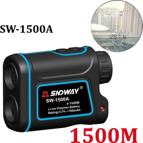 Laser rangefinder hunting monocular telescope 1500M astronomic golf trena laser meter distance measure speed-Height-angle