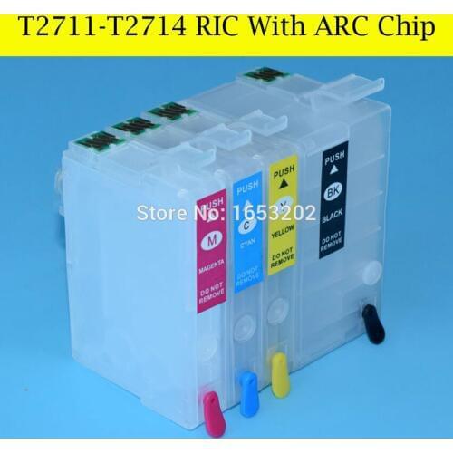 Best Ink Cartridge For EPSON T2711-T2714 T271 For EPSON WF-7110 WF-7610 WF-7620 WF-3620 WF-3640 Printer With Updated ARC Chip