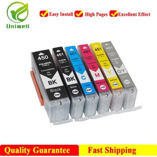 PGI450 CLI451 New Compatible Ink Cartridge For Canon PGI-450 Printer PIXMA MG6340 MG7140 iP8740 MG7540 IP7240 MG5440 MG5540