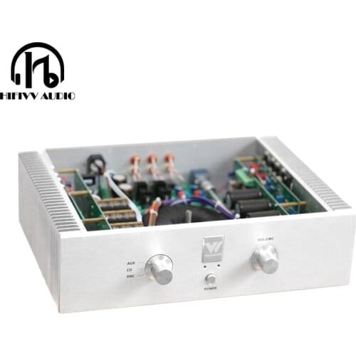 New hifi Preamplifier combine post amplifier Dual Channel 2SC2922 2SA1216 Class A Integrated Power Amplifier 120W+120W