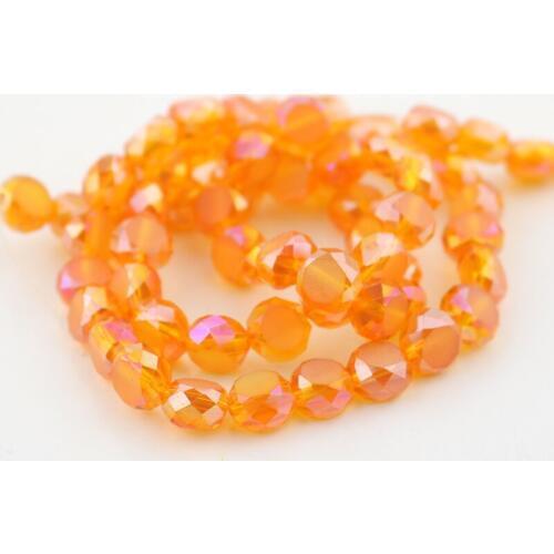 Wholesale Beads 710pcs 10mm Faceted Crystal Spacer Rondelle Charm Beads Diy Jewelry Beads Orange AB Color