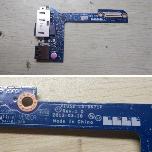 DC Power Jack board For Lenovo ThinkPad S5 S531 S540 S5-S531 S5-S540 laptop DC-IN Charging board LS-9671P