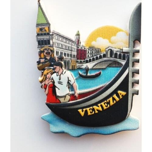 QIQIPP Italy water city Venice tourist attractions commemorative crafts magnetic refrigerator sticker