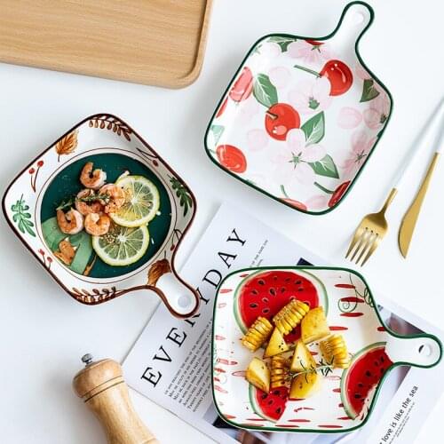 Cheese baked rice family creative Western tableware steak dish microwave oven baking dinner plates