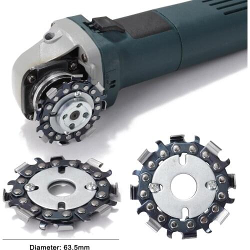 Steel Woodworking 2.5 Inch 8 Link Circlet Wood Carving Cutting Disc for Angle Grinder Carving Shaping Cutting