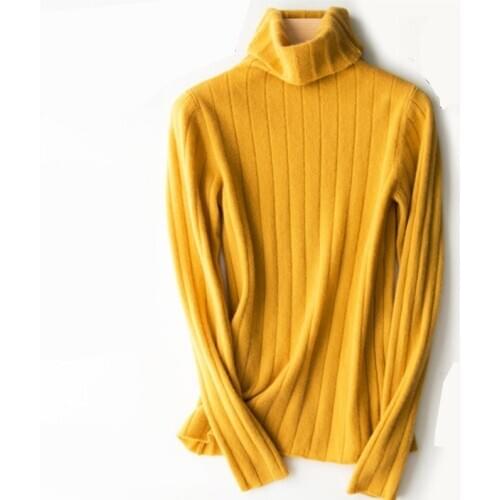 Cashmere Sweater Women Turtleneck Women Elegant Knitted Turtleneck Winter Velvet Thick Sweater For Women Warm Sweaters Female