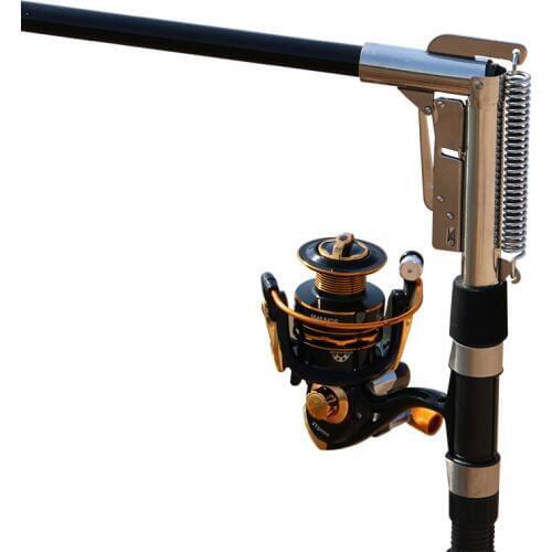 1.8m 2.1m 2.4m 2.7m Automatic Fishing Rod Stainless Steel Spinning Telescopic Automatic Spring Fishing Pole Fishing Tackle Pesca
