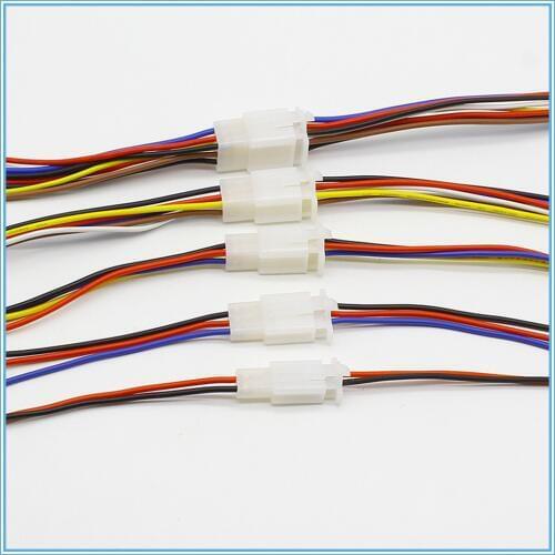 1Sets 2.8mm Automotive 2.8 Electrical 20CM wire Connector Male Female cable terminal plug Kits Motorcycle ebike car